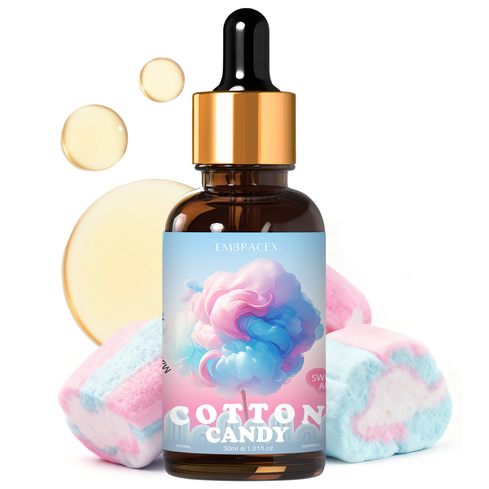 Candle Supplies Fragrance Oil - 30ml Suikerwafel Geuroliën voor Auto, DIY