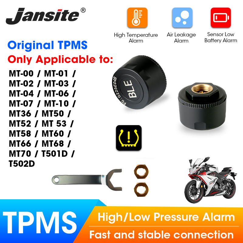 Digital Thermometer Probe - Jansite motorfietsen TPMS ontworpen voor specifiek