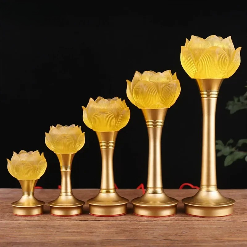 Candle Supplies Europe - 1 stuk Chinese Liuli Lotus gesimuleerde