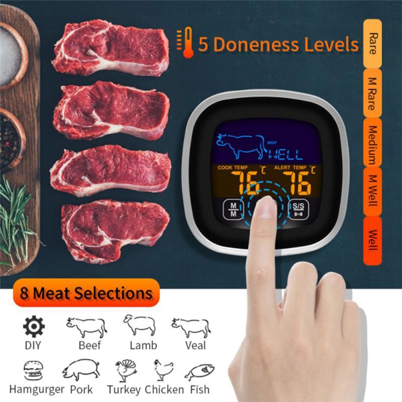 Digital Thermometer Probe - SUPERSALE Digitale Keukenthermometer Roestvrij Waterdicht Vleestemperatuurmeter