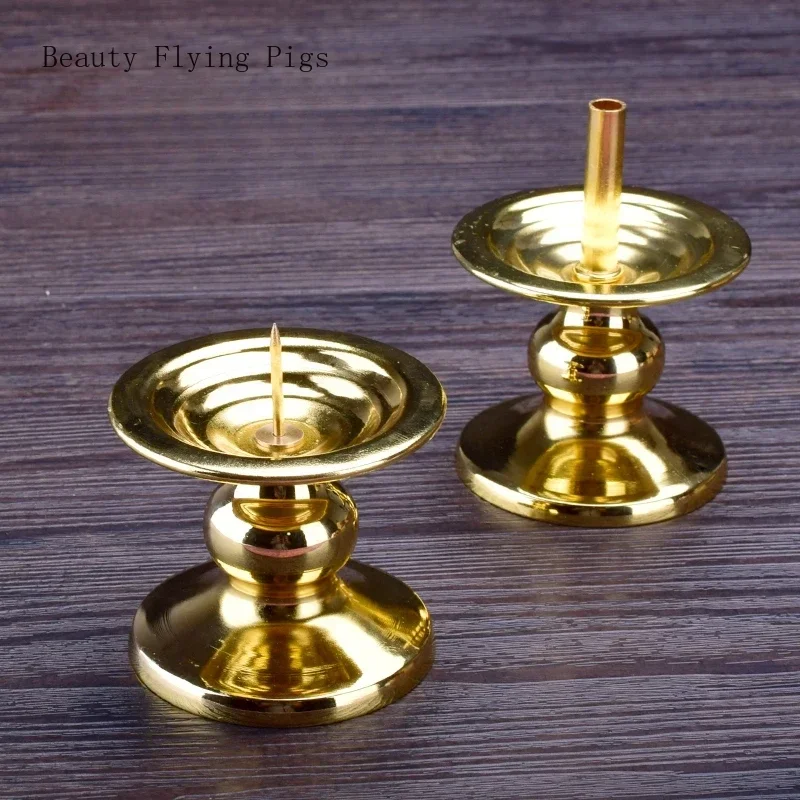 Candle Supplies Europe - Metalen Kandelaar Boter Kaarshouders Baseren Boeddhistische