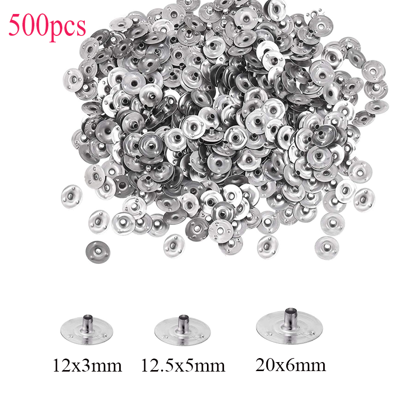 Candle Making Supplies For Beginners - 500 Stuks Kaarsenlont Metalen Sustainer Tabs
