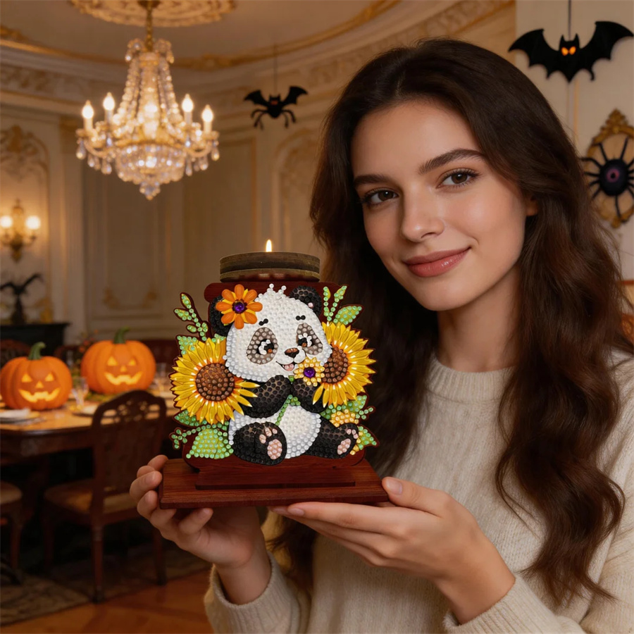 Candle Supplies Europe - Vlinderkaarsenhouder Halloween-cadeau Diamant Schilderij Sets Boor