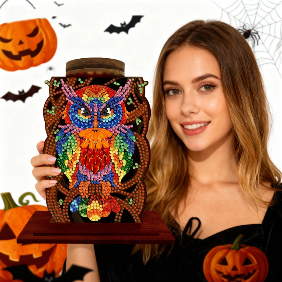 Uil kaarsenhouder Halloween ca - Candle Supplies Europe recensie en prijs