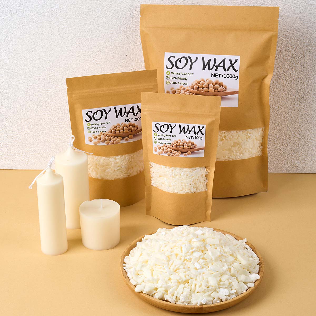 1 pond zuiver witte sojawas vo - Candle Making Supplies For Beginners recensie en prijs