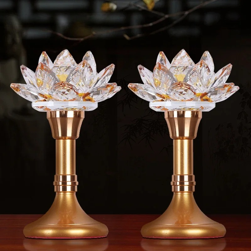 Kleurrijke glazen lotus-kaarse - Candle Supplies Europe recensie en prijs