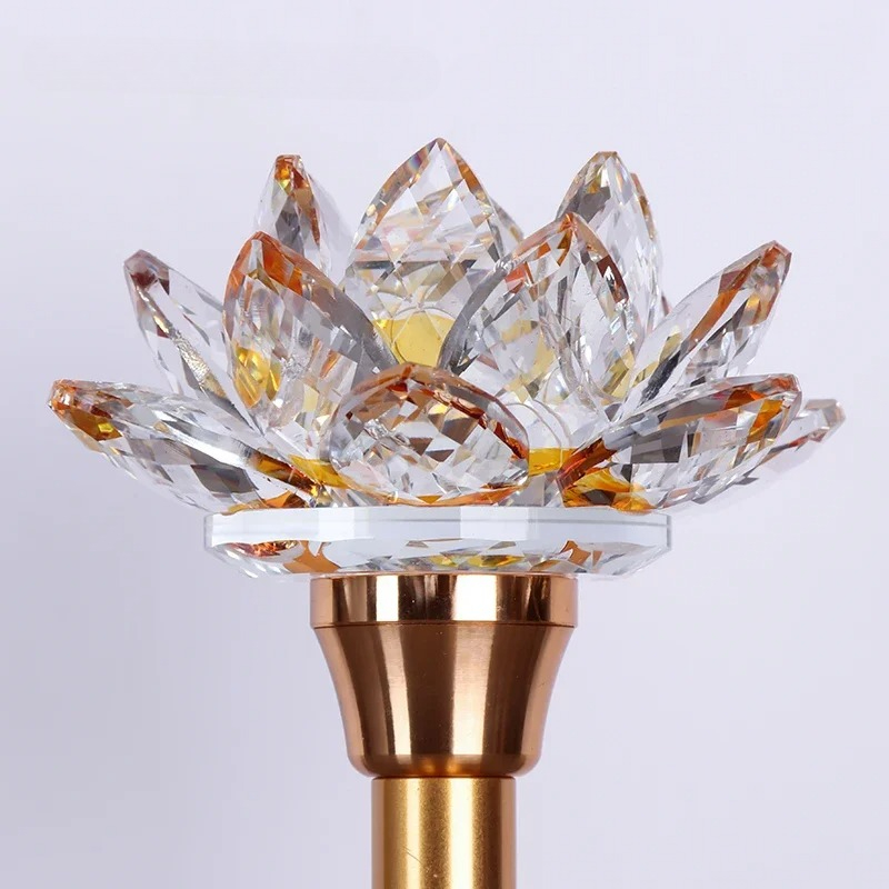 Kleurrijke glazen lotus-kaarse - Candle Supplies Europe recensie en prijs